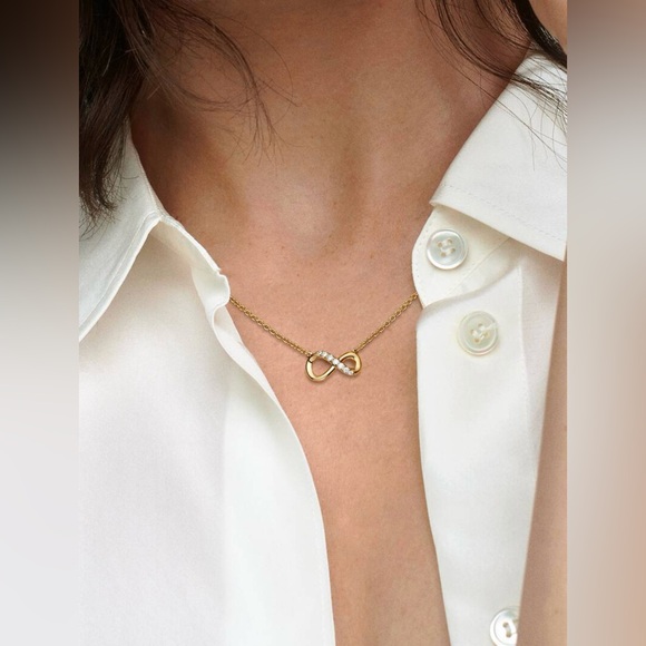 Authentic Pandora Sparkling Infinity Collier Necklace - Brand New - Picture 3 of 4